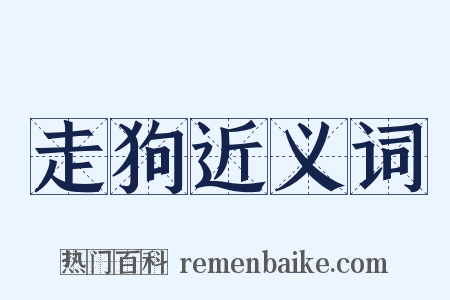 走狗近义词是什么意思的图片